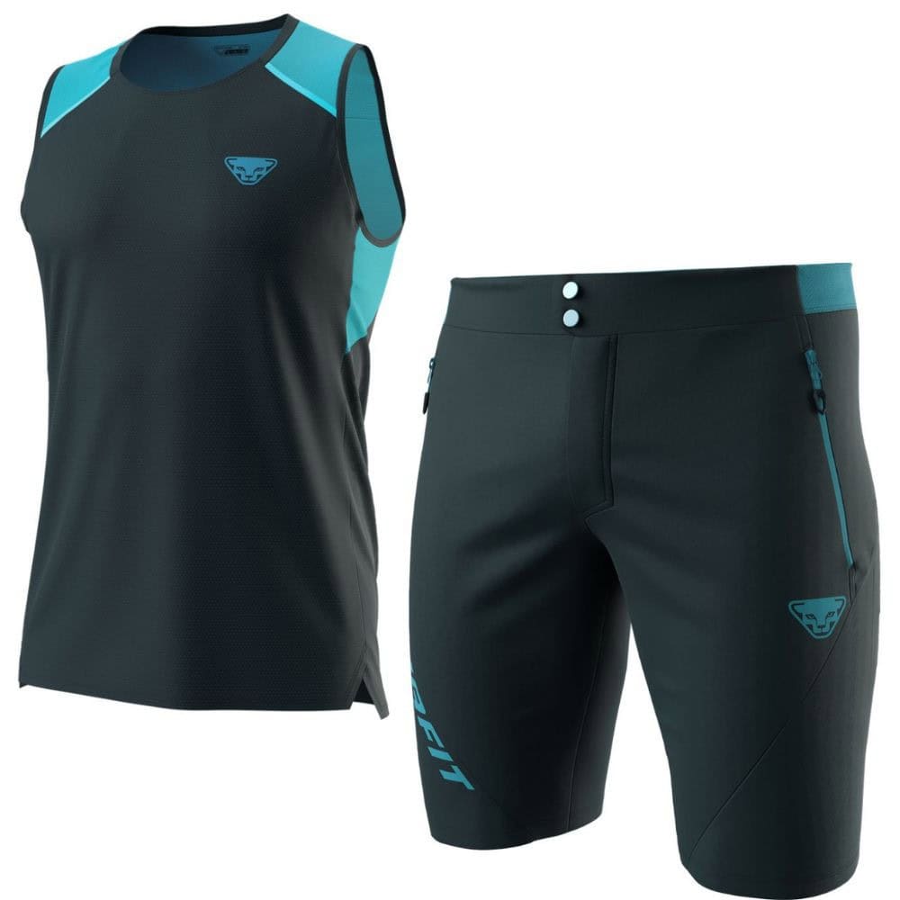 Komplet DYNAFIT Sky Tank M Blueberry Storm Blue + Transalper2 Light DST Shorts M Blueberry - SETY - Letné oblečenie - 1