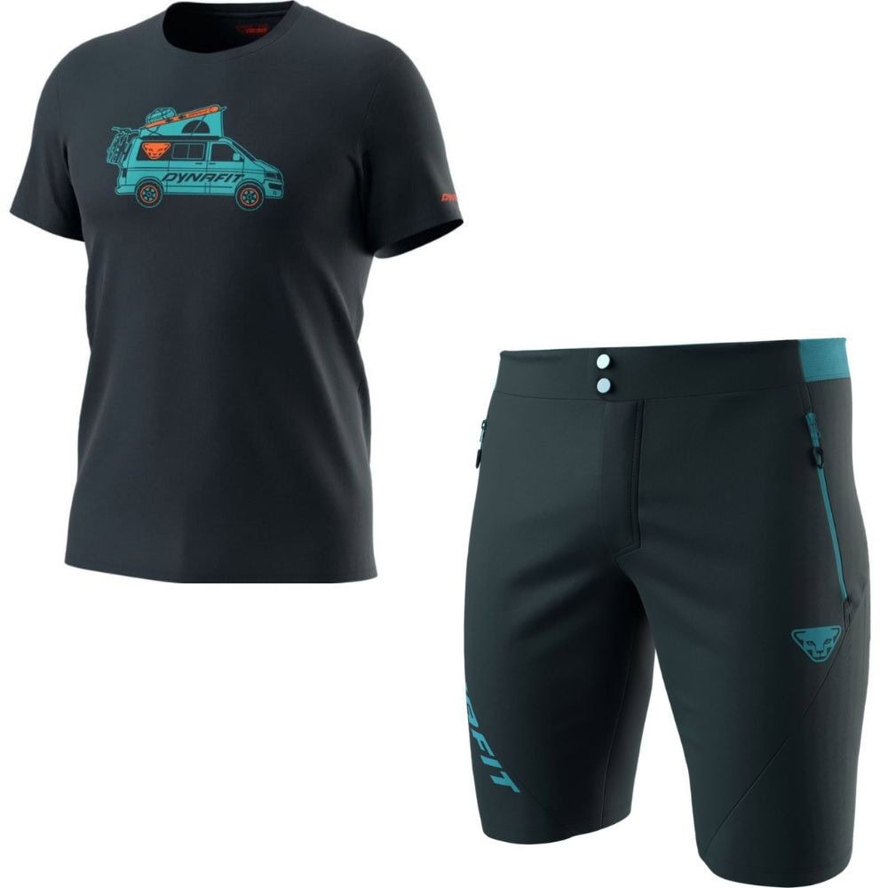 Komplet DYNAFIT Graphic CO M, Blueberry Dynavan + Transalper2 Light DST Shorts M Blueberry - SETY - Letné oblečenie - 1