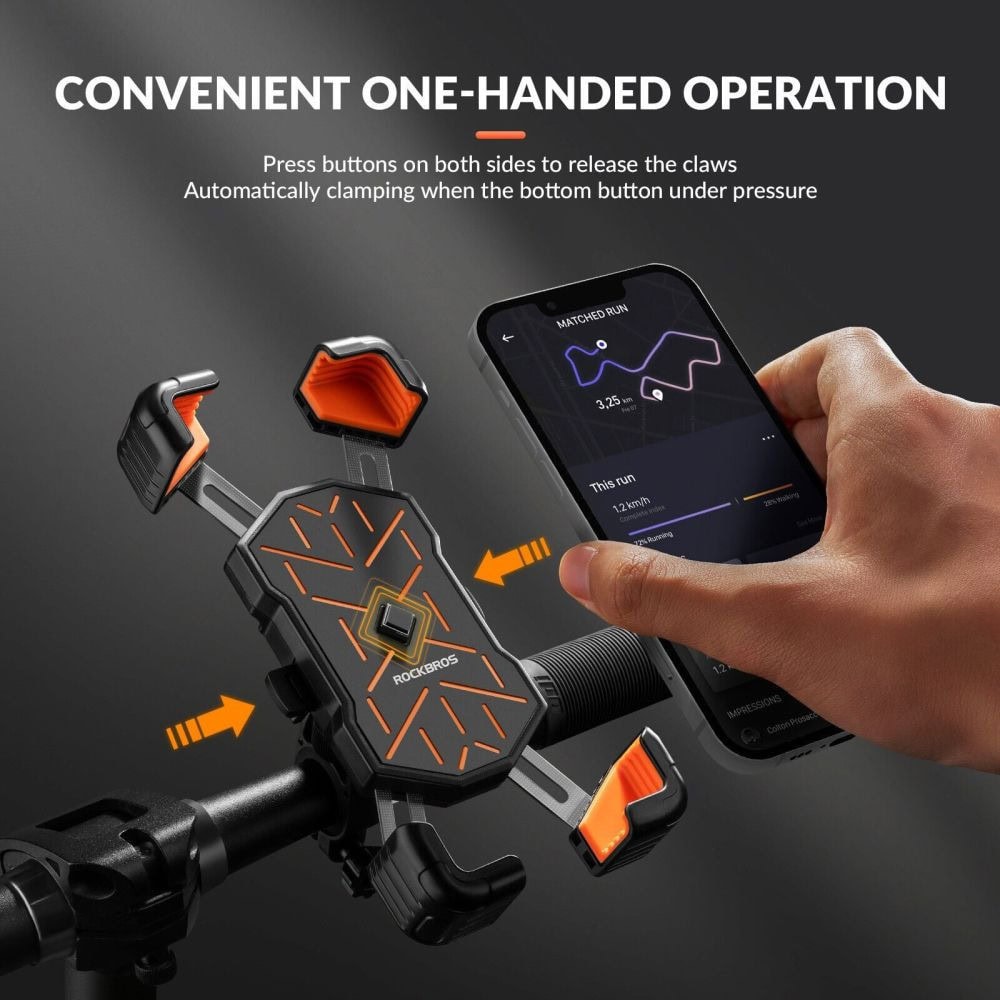 Držiak na mobil ROCKBROS otočný - Doplnky k cyclopočítačom - 2
