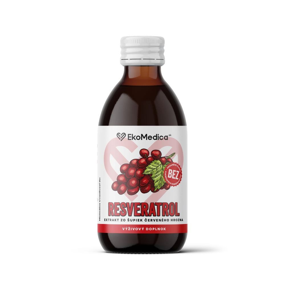 EkoMedica Resveratrol - nápoj s extraktom zo šupiek červeného hrozna - Prírodné liečivé šťavy - 1