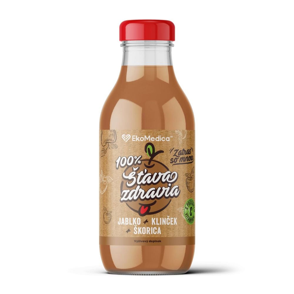 EkoMedica šťava Jablko + Klinček + Škorica 300 ml - Prírodné šťavy - MIX - 1