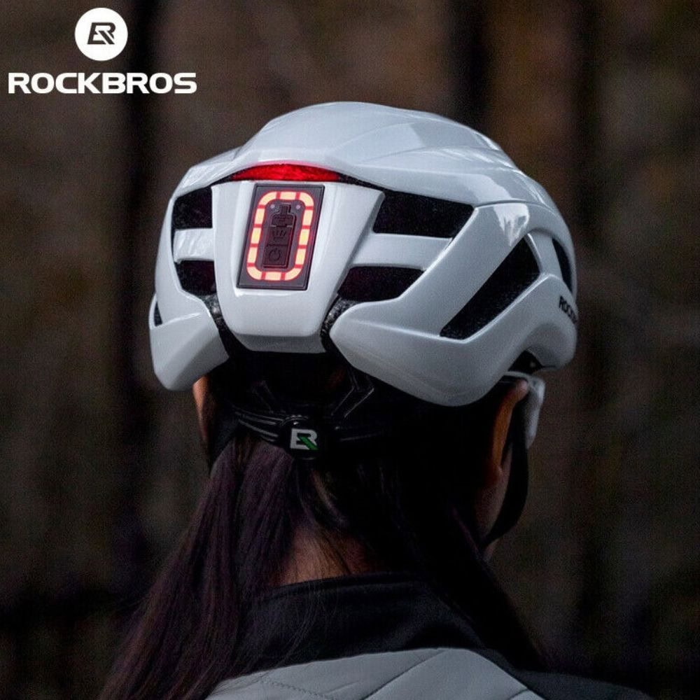 Cyklistická prilba ROCKBROS s LED svetlom White - Prilby pre dospelých - 3