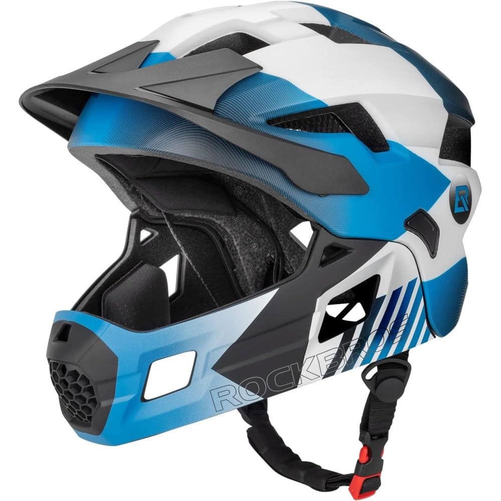 Detská cyklistická prilba ROCKBROS White/Blue - Prilby pre deti - 1