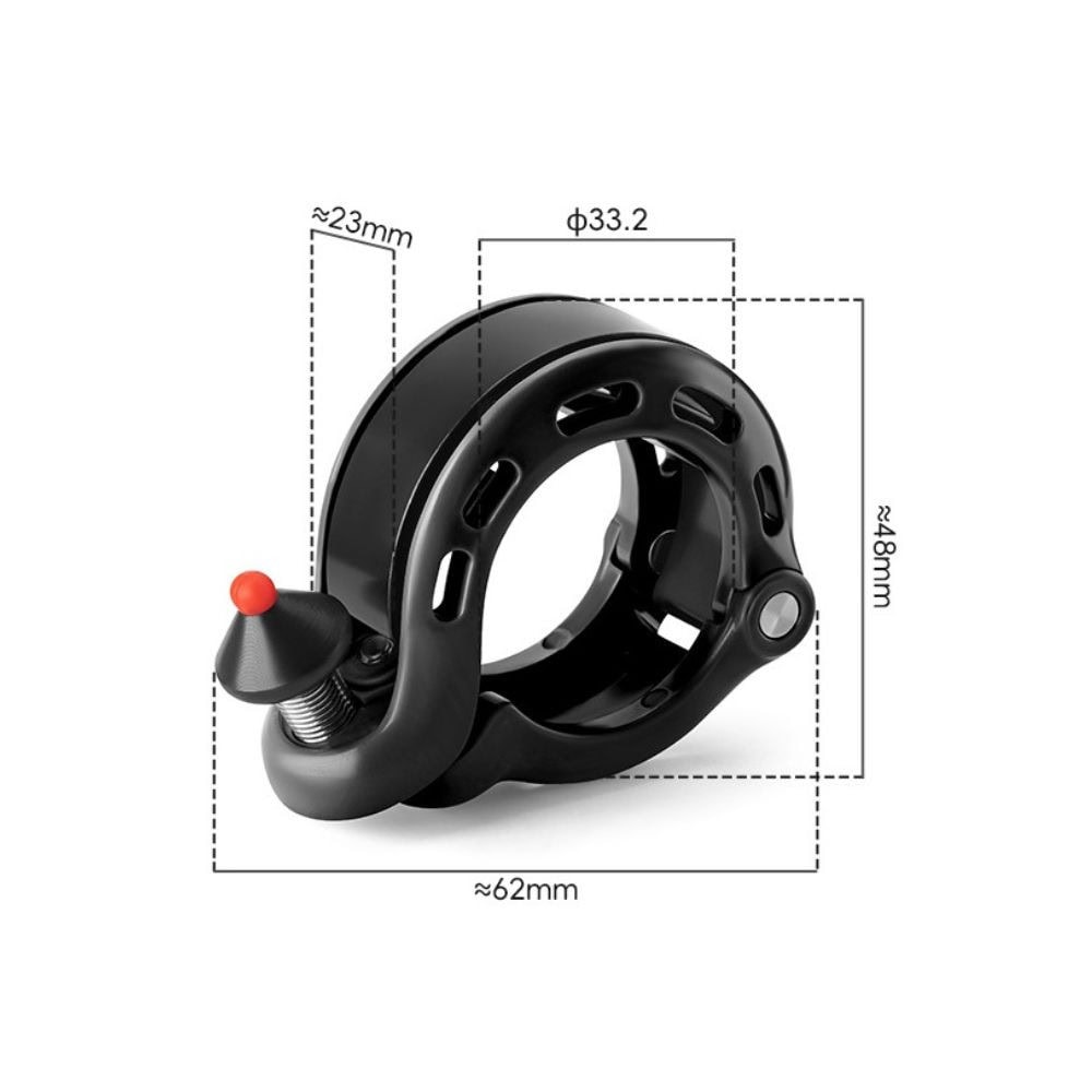 Zvonček na bicykel ROCKBROS Kompaktný Mini 100 DB Dural Ružový - Zvončeky - 3
