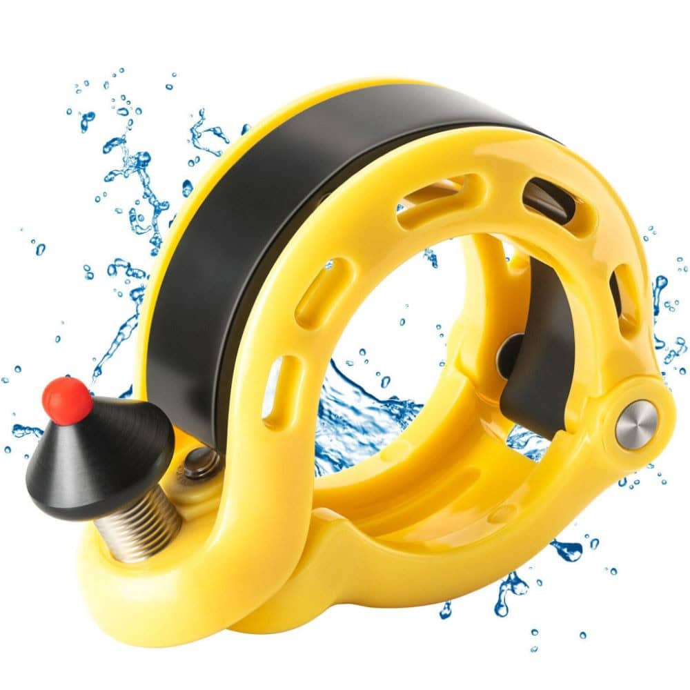 Zvonček na bicykel ROCKBROS Kompaktný Mini 100 DB Dural Žltý - Zvončeky - 1