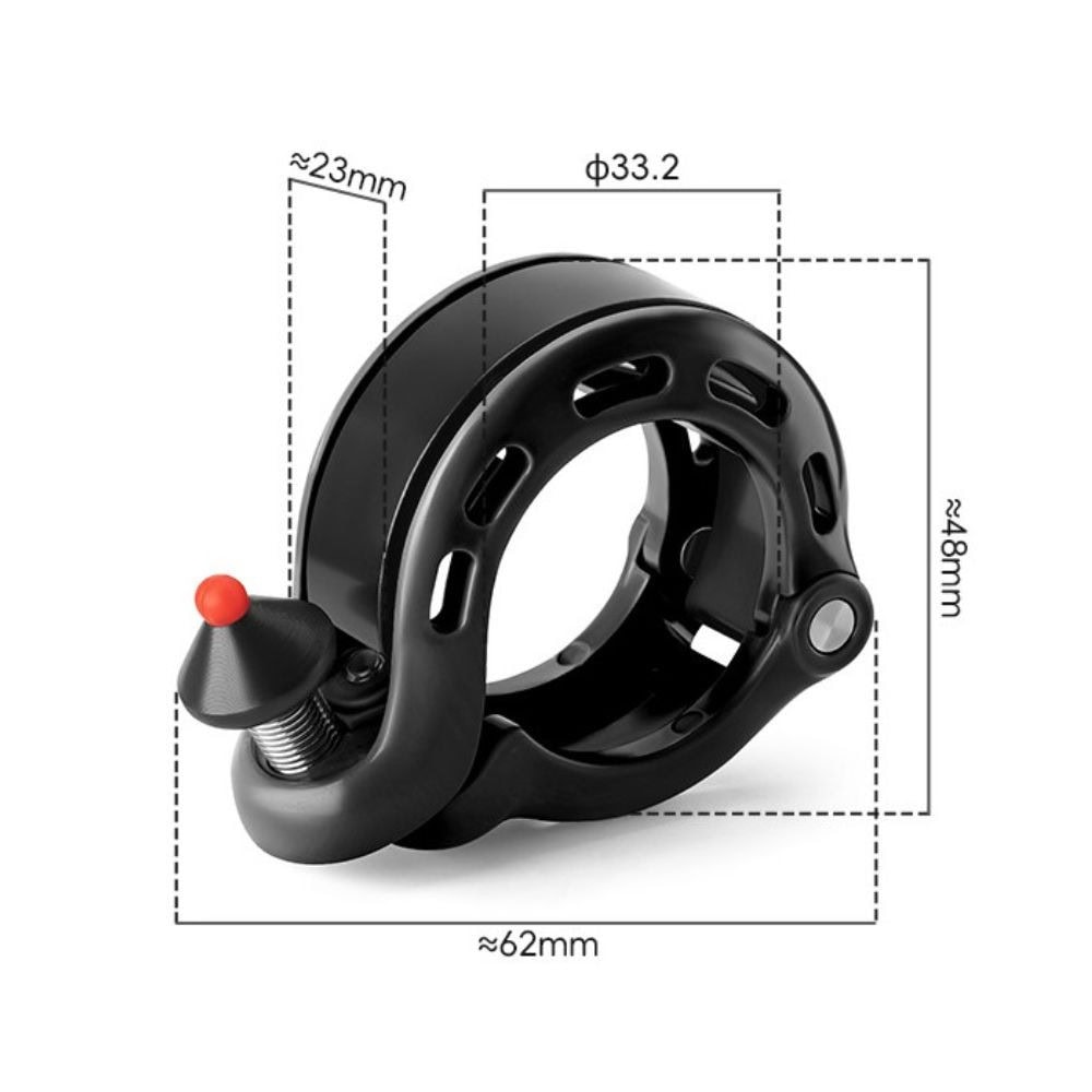 Zvonček na bicykel ROCKBROS Kompaktný Mini 100 DB Dural Modrý - Zvončeky - 3