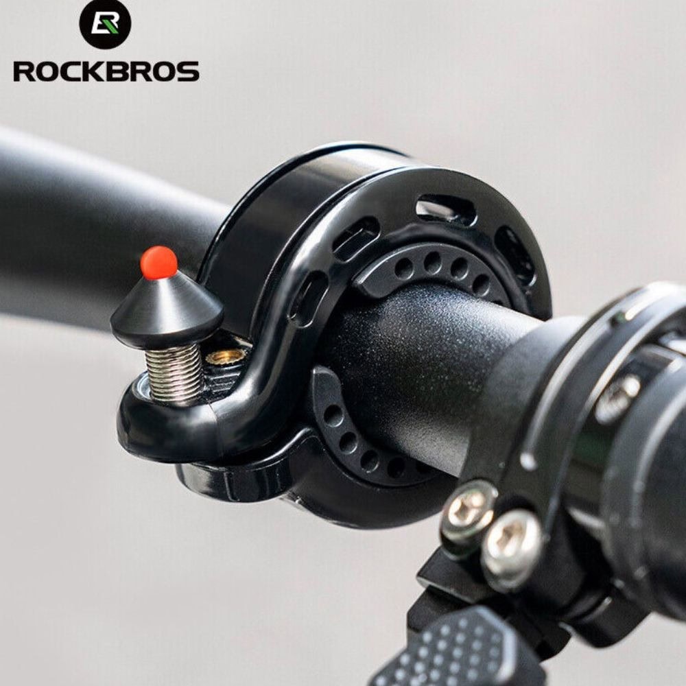 Zvonček na bicykel ROCKBROS Kompaktný Mini 100 DB Dural Čierny - Zvončeky - 3
