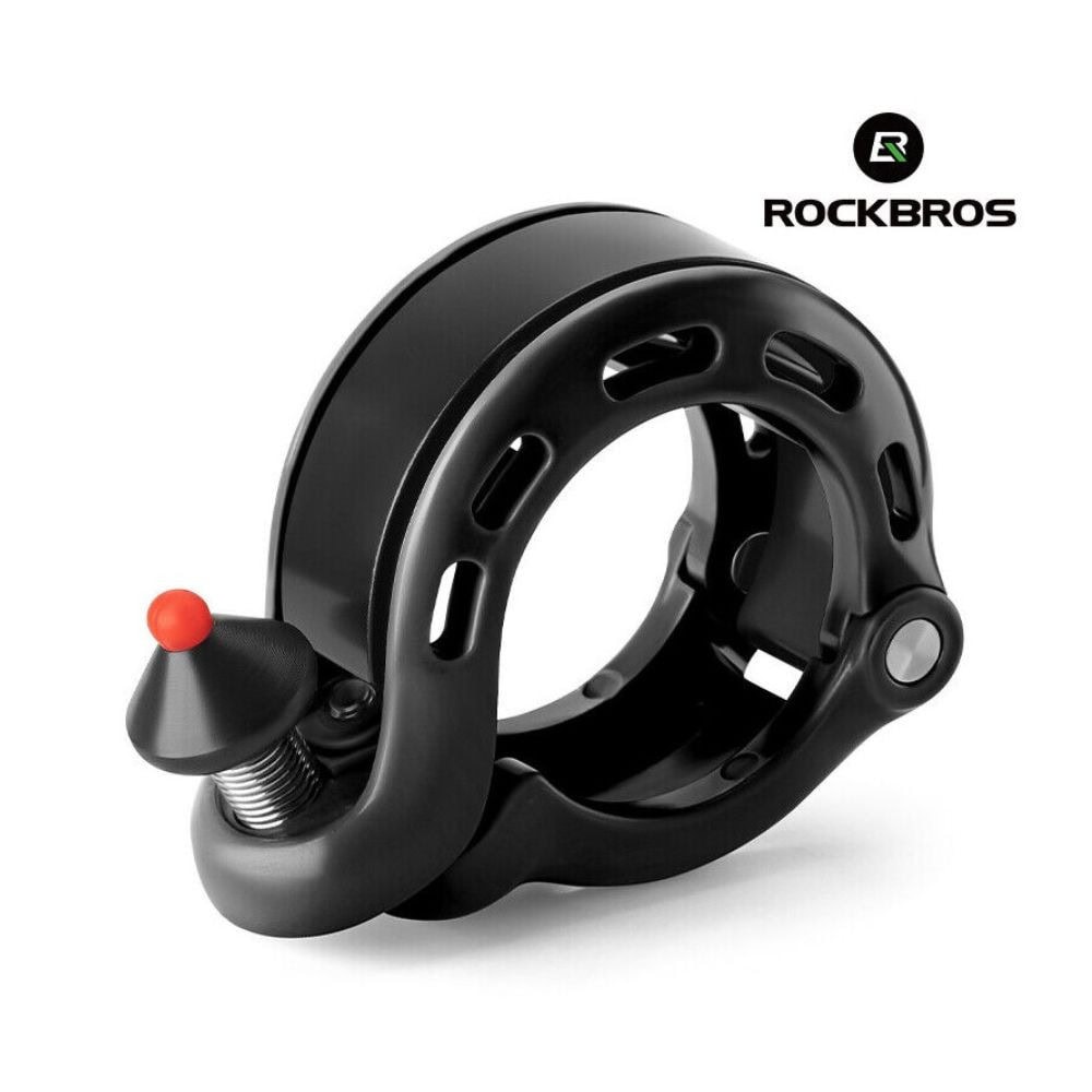 Zvonček na bicykel ROCKBROS Kompaktný Mini 100 DB Dural Čierny - Zvončeky - 2