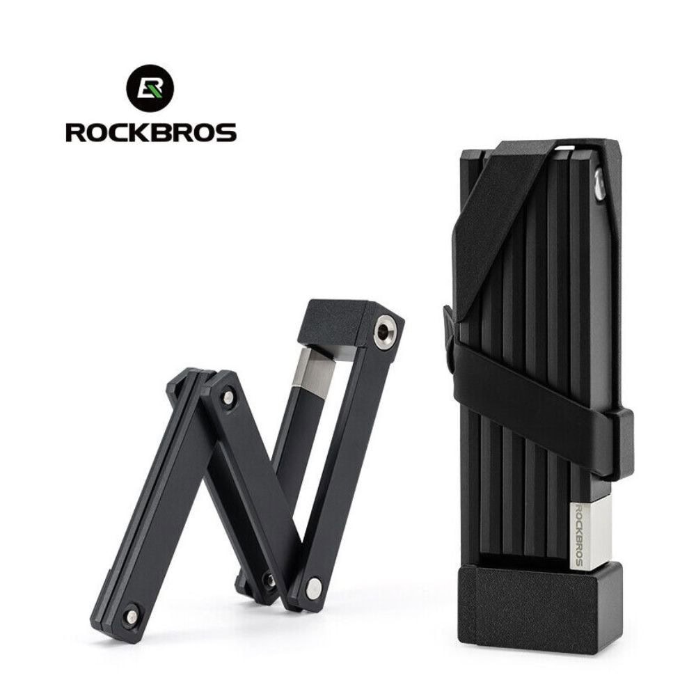 Zámok ROCKBROS skladací s dĺžkou 67 cm Čierny - Zámky - 1