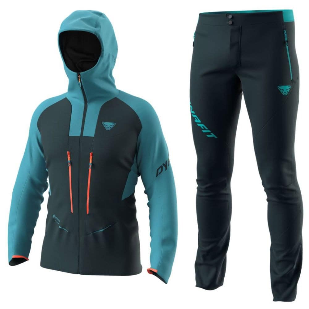 Komplet DYNAFIT TLT GTX Jacket M Storm Blue + Transalper 2 Light Dst Pnt M Blueberry Storm Blue - SETY - Turistické oblečenie - 1