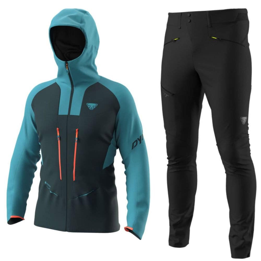 Komplet DYNAFIT TLT GTX Jacket M Storm Blue + Transalper Dst Pants M Black Out - SETY - Turistické oblečenie - 1
