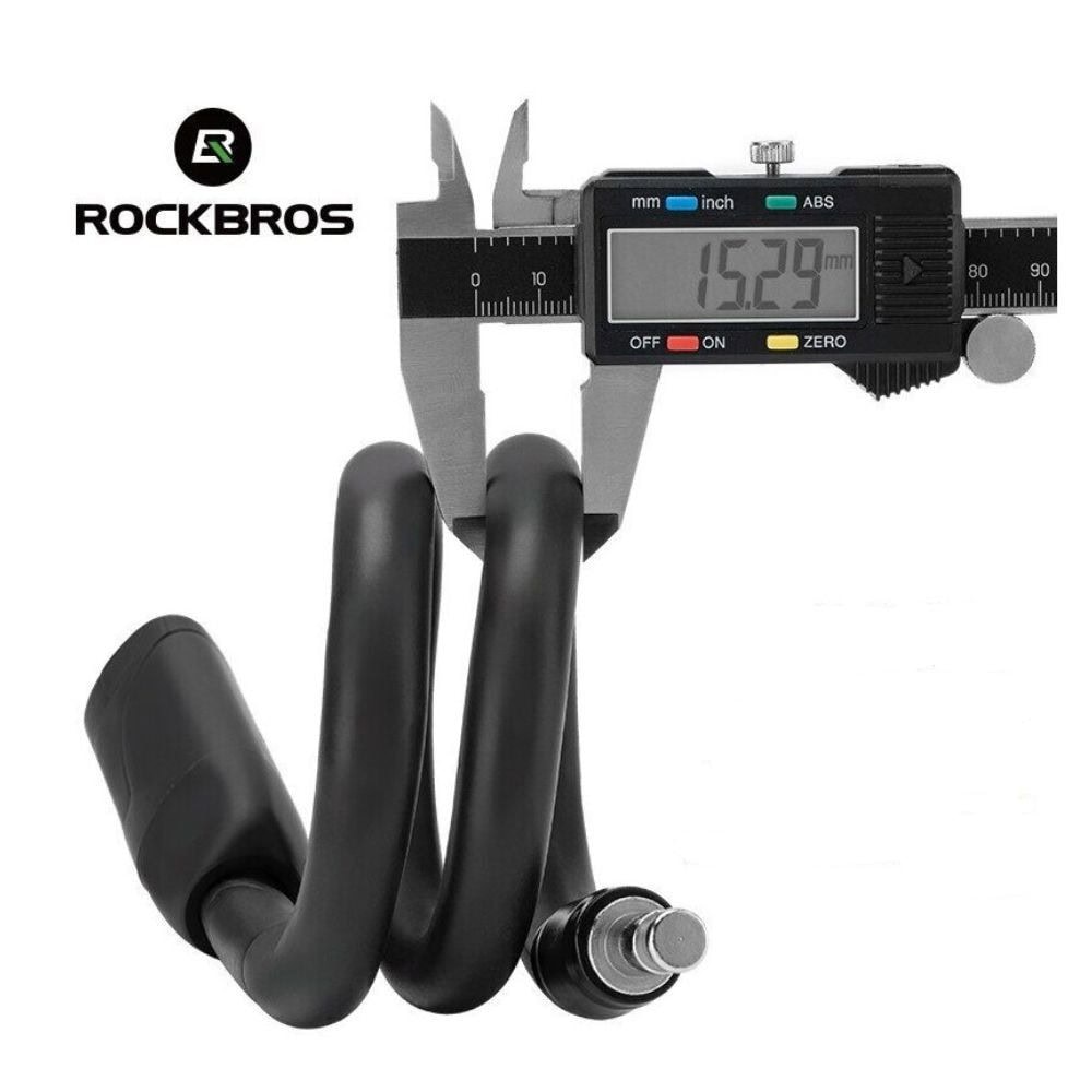 Zámok ROCKBROS pamäťový na kľúč 15x670 mm Čierny - Zámky - 4