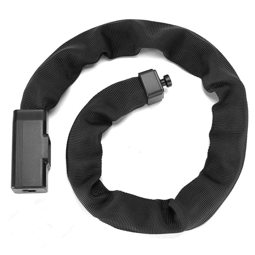 Zámok ROCKBROS reťazový s návlekom na kľúč 970 mm Čierny - Zámky - 1