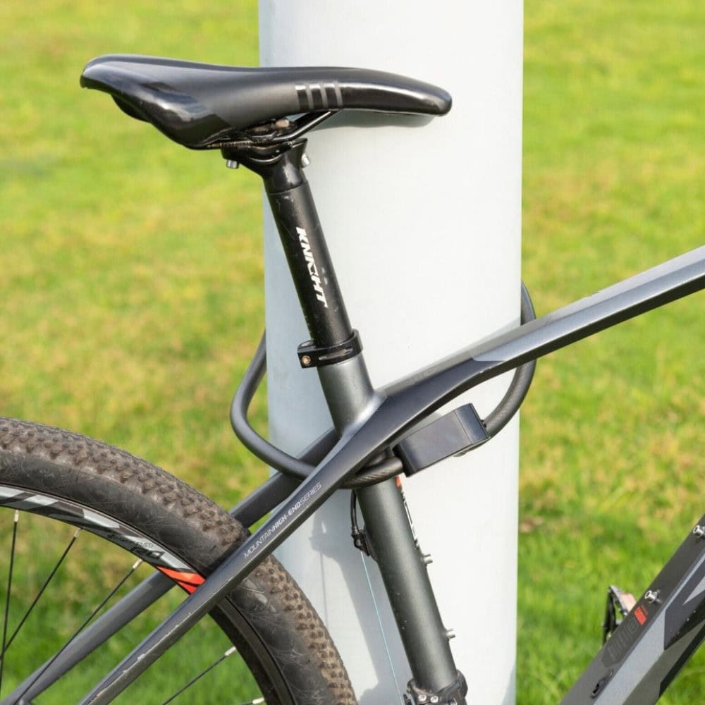 Zámok ROCKBROS špirálový na kľúč 14,2x1000 mm Čierny - Zámky - 2