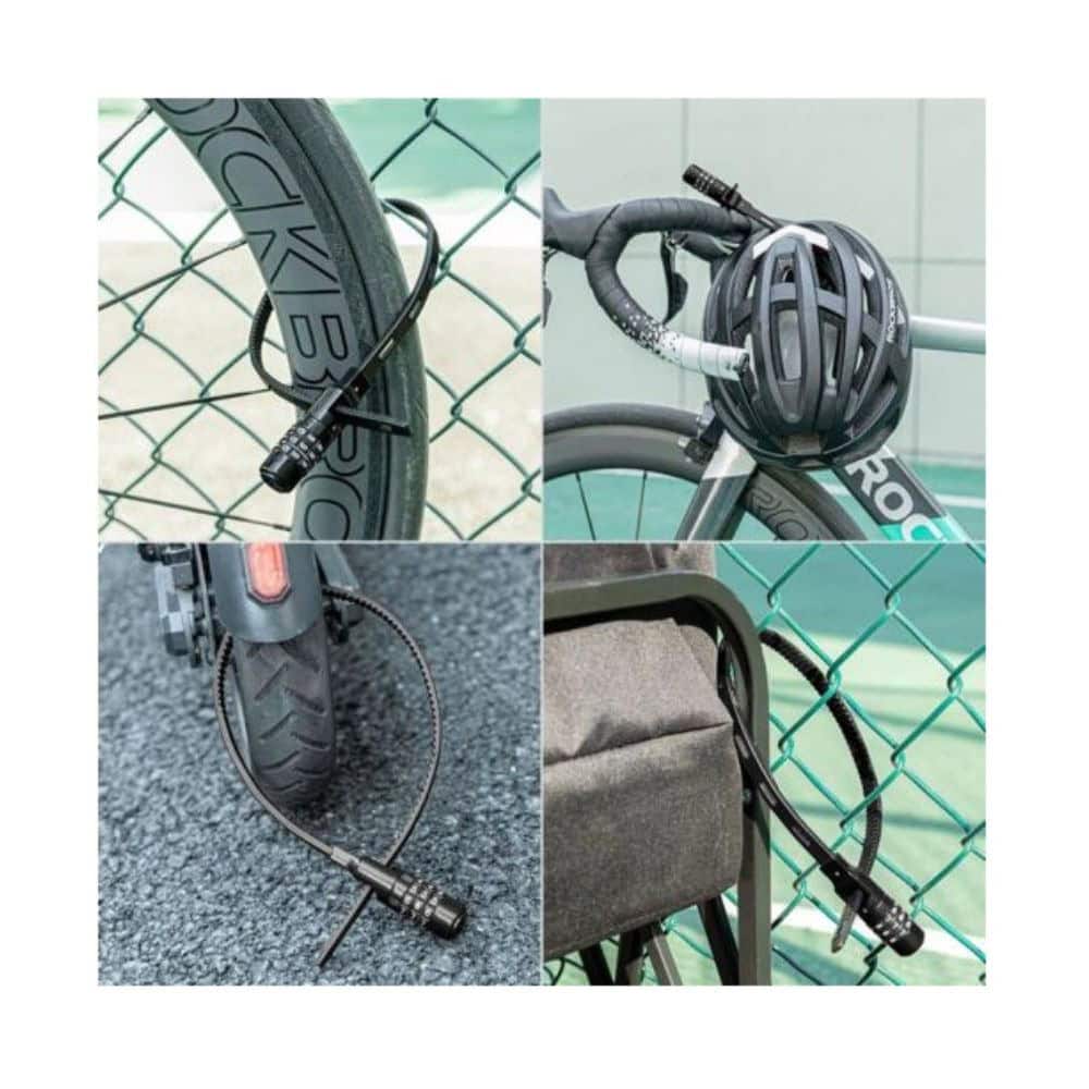 Zámok ROCKBROS kódový 540 mm Čierny - Zámky - 3