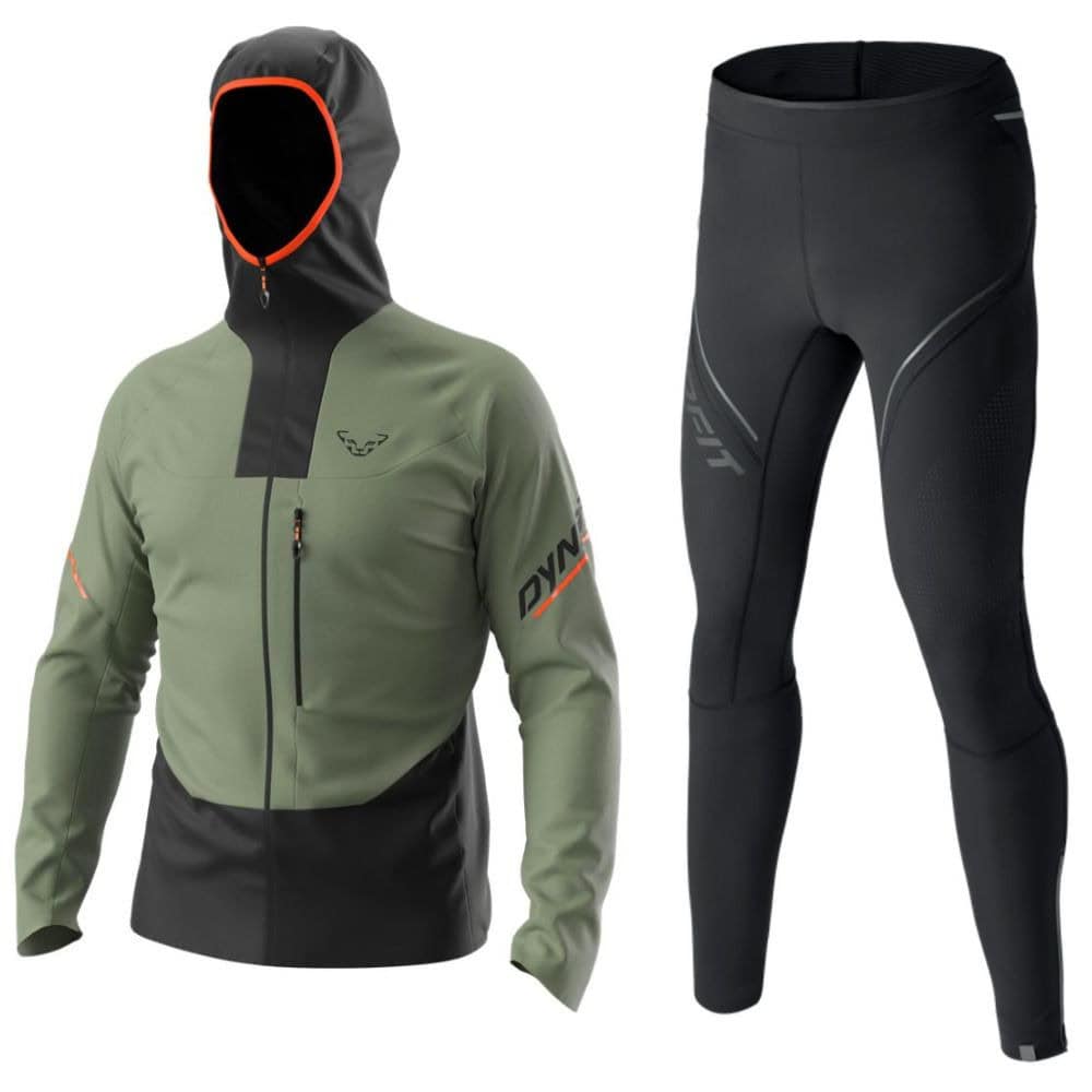 Komplet DYNAFIT Traverse DST M Sage + Winter Running Tights M - SETY - Turistické oblečenie - 1