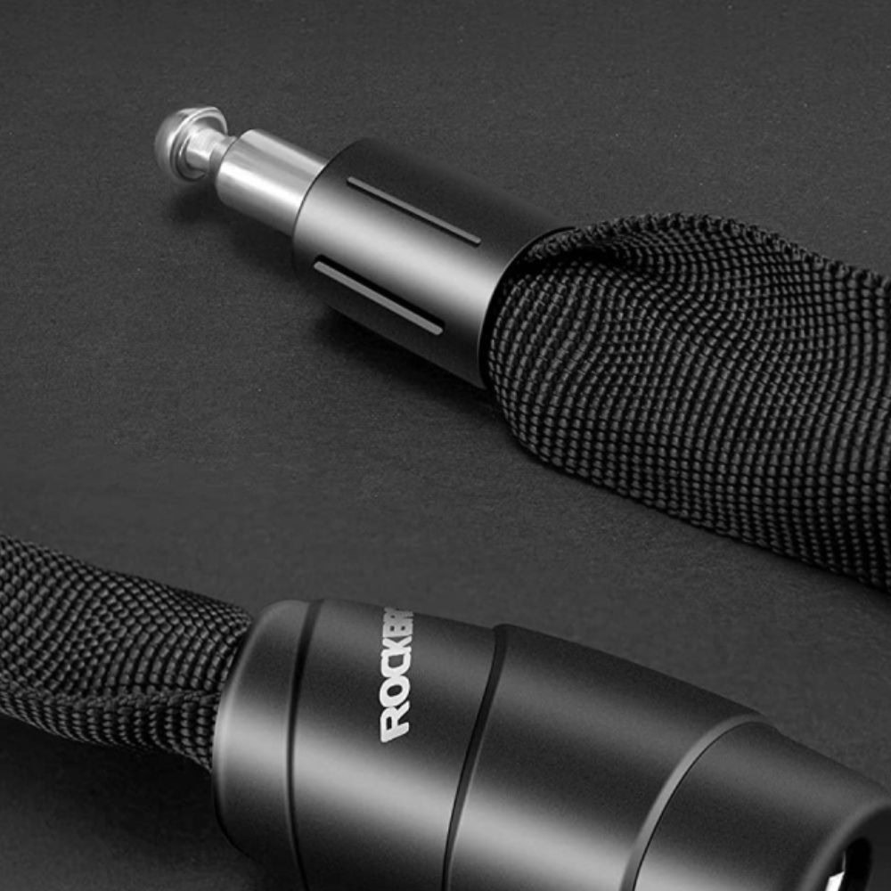 Zámok ROCKBROS reťazový kódový aj na kľúčik 960 mm Čierny - Zámky - 5
