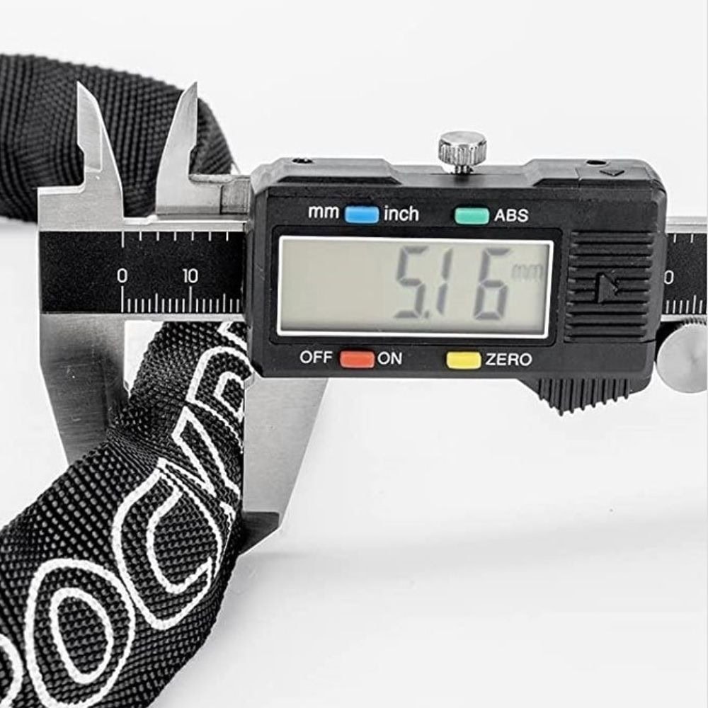 Zámok ROCKBROS reťazový kódový aj na kľúčik 960 mm Čierny - Zámky - 4