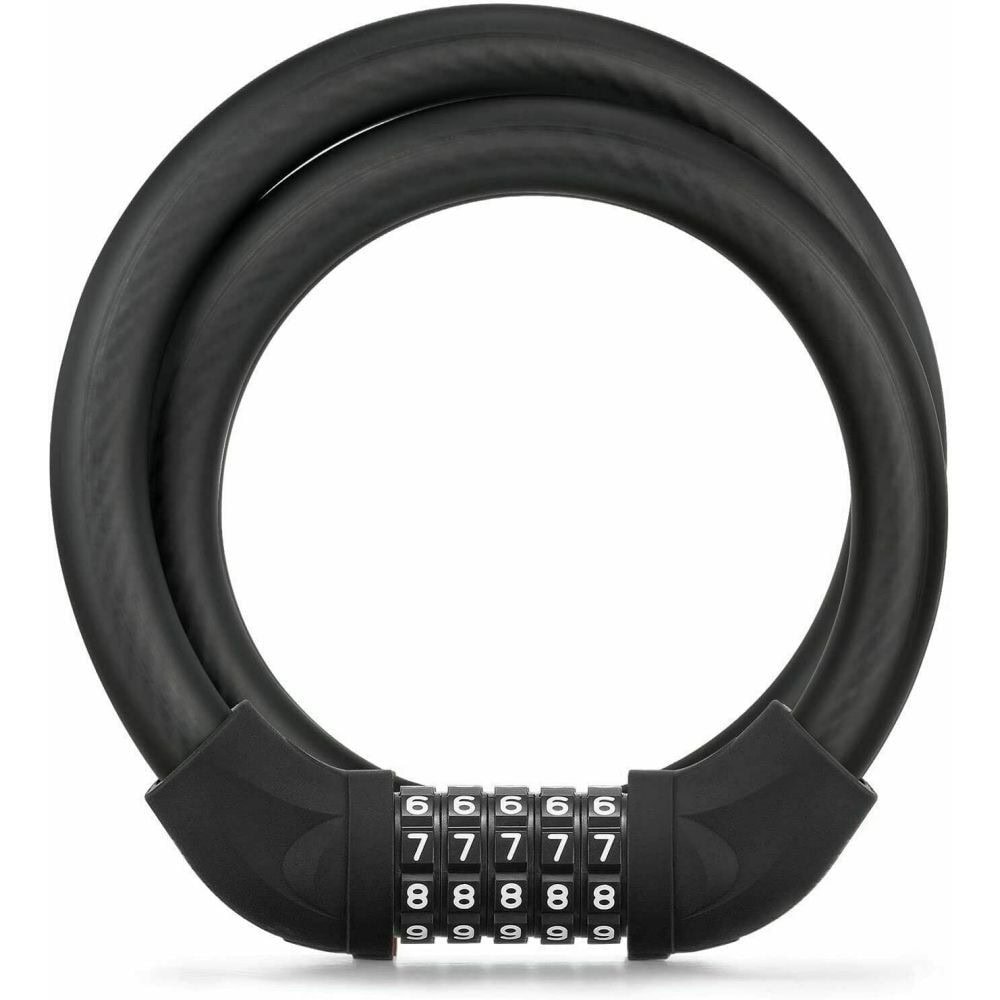 Zámok ROCKBROS kódový 17x870mm Čierny - Zámky - 1