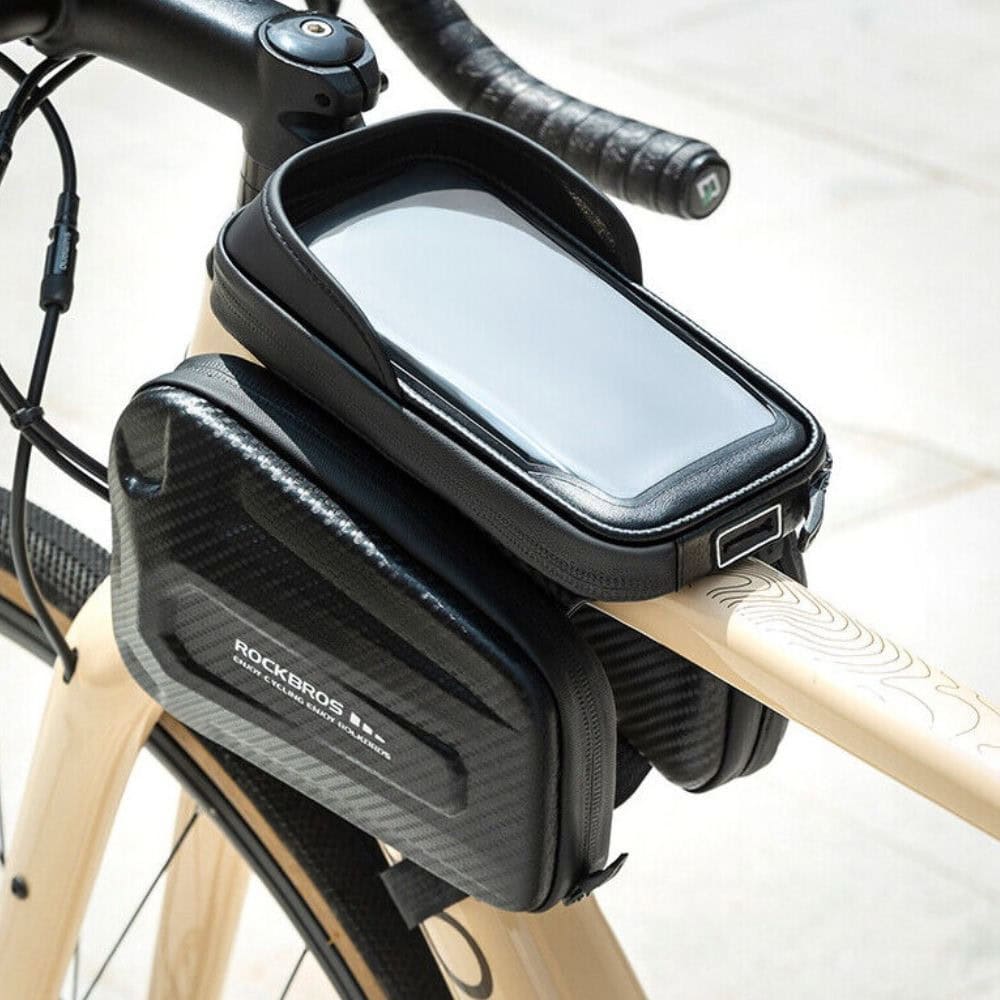 Taška ROCKBROS na rám, mobil a náradie s kapacitou 1,3l Čierna - Cyklo tašky - 2