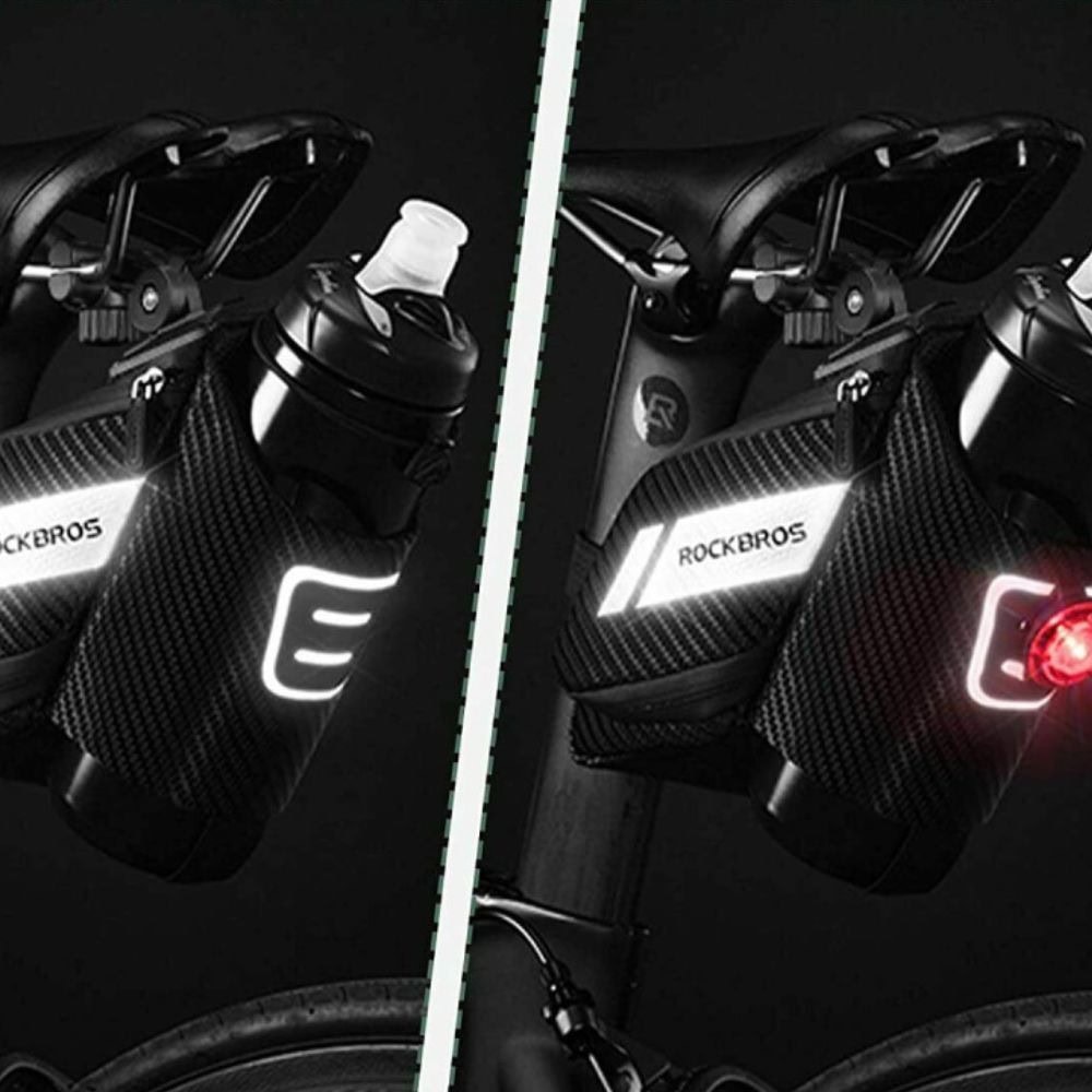 Taška ROCKBROS podsedlová s držiakom fľaše 1L Čierna - Cyklo tašky - 3