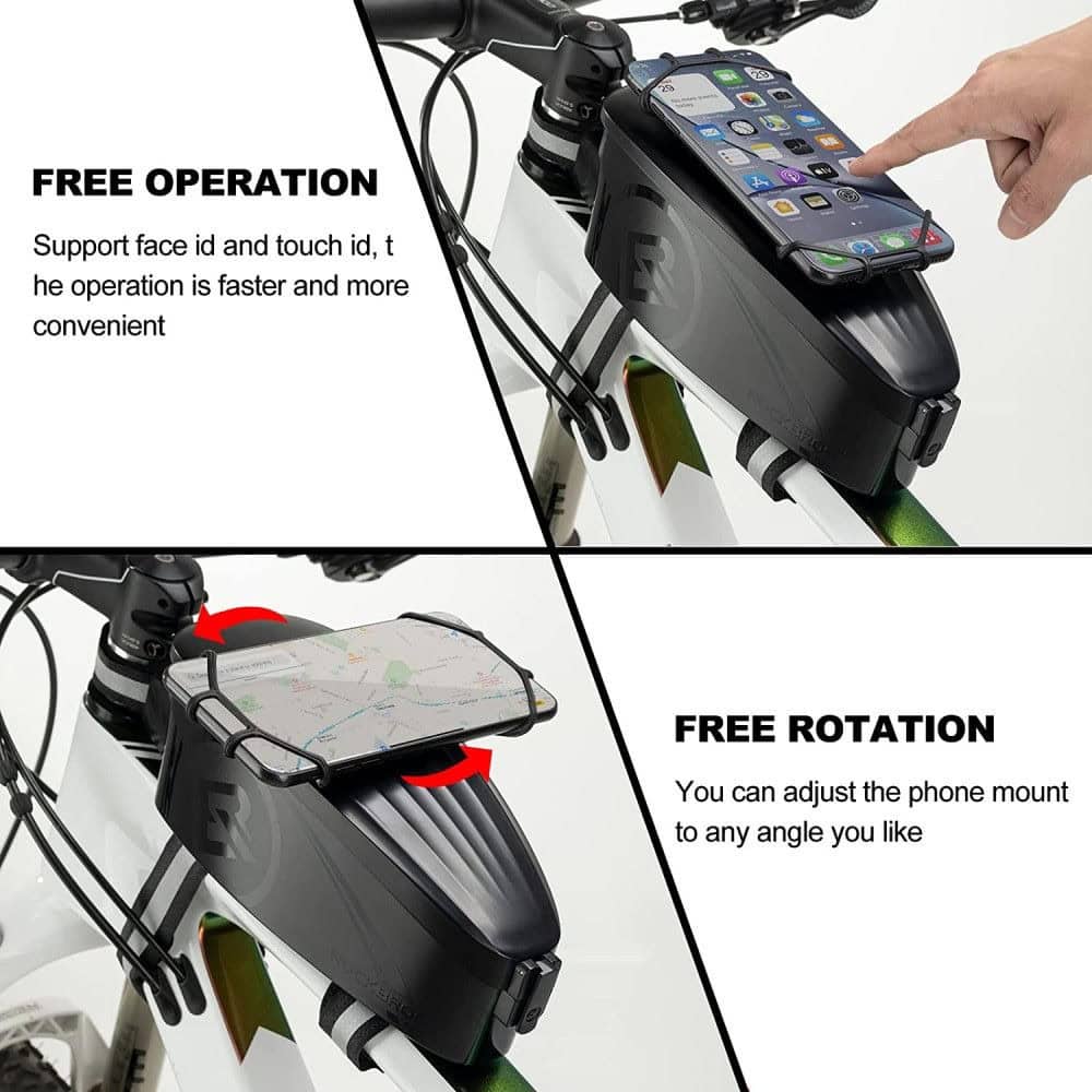 Taška ROCKBROS na rám a mobil Čierna - Cyklo tašky - 5