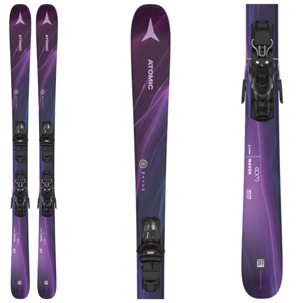 Zjazdové lyže ATOMIC Skiset Maven 83R + viazanie M10 GW Purple - Dámske lyže - 1