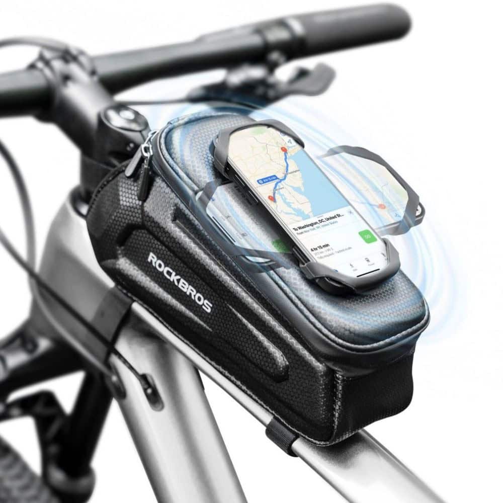 Taška ROCKBROS na rám s držiakom na mobil a kapacitou 1,5l Čierna - Cyklo tašky - 2