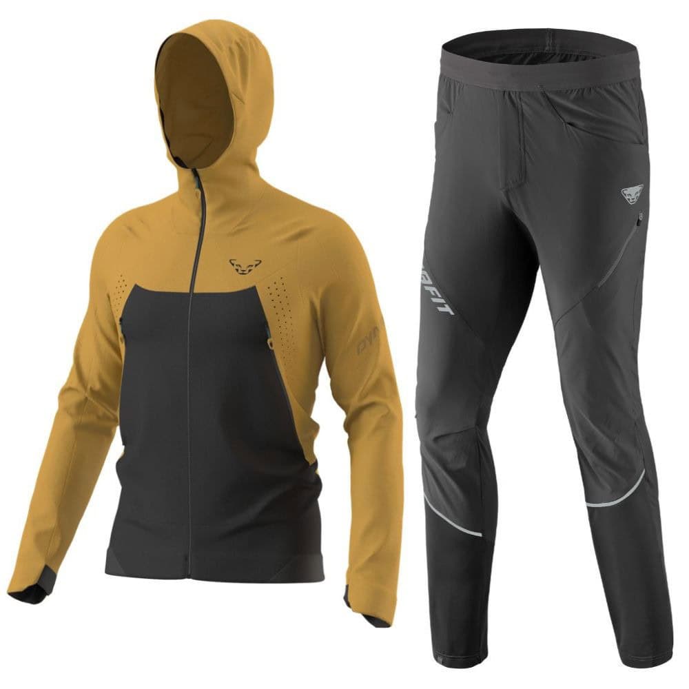 Komplet DYNAFIT Transalper DST M Jacket Relic + Transalper Hybrid Black - SETY - Turistické oblečenie - 1
