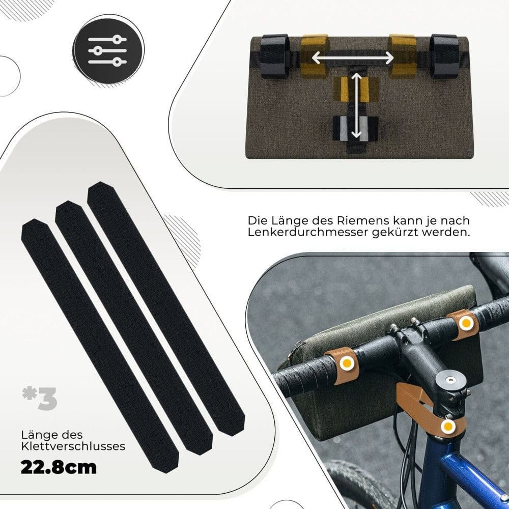 Taška ROCKBROS na riadidlá s kapacitou 1,3L Bordová - Cyklo tašky - 3