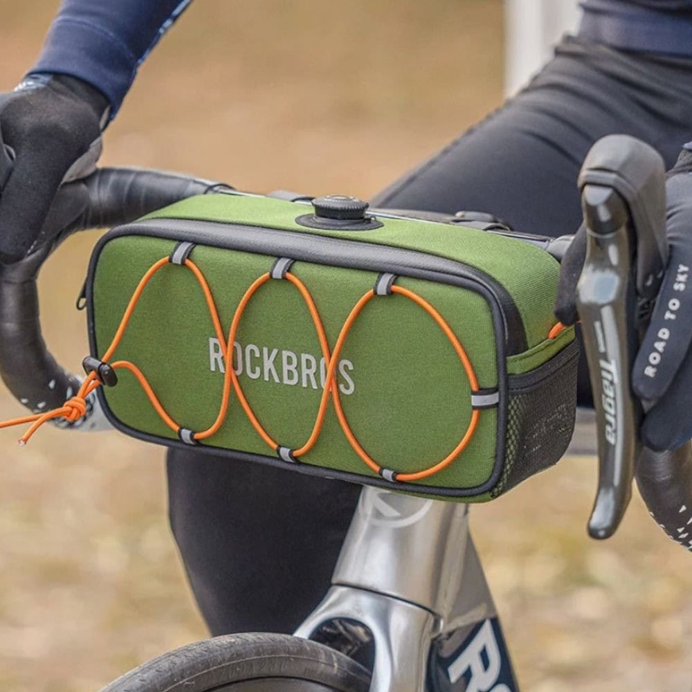 Taška ROCKBROS na riadidlá s kapacitou 1,9L Zelená - Cyklo tašky - 3