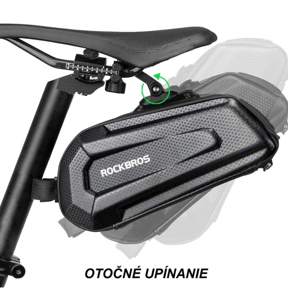 Taška ROCKBROS podsedlová s clip úchytom a kapacitou 1,7L Čierna - Cyklo tašky - 5