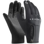 Zateplené cyklo rukavice ROCKBROS Black