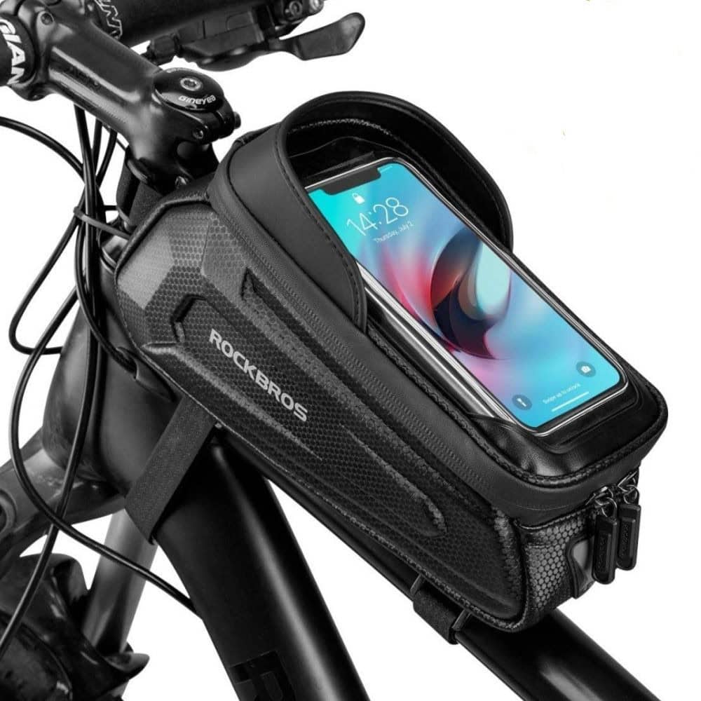 Taška ROCKBROS na rám s držiakom na mobil a kapacitou 1,7L Čierna - Cyklo tašky - 1