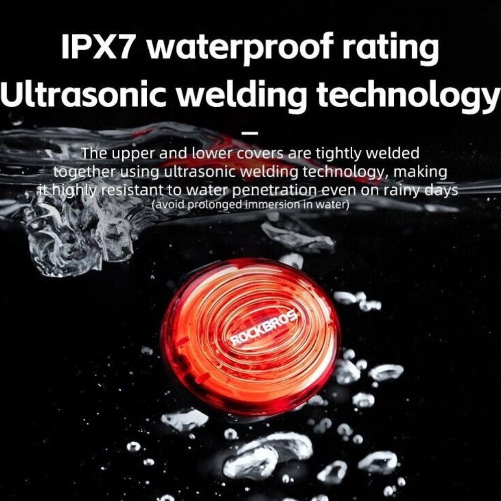 Svetlo zadné ROCKBROS Cob LED IPX7 s USB nabíjaním - Svetlá - 9