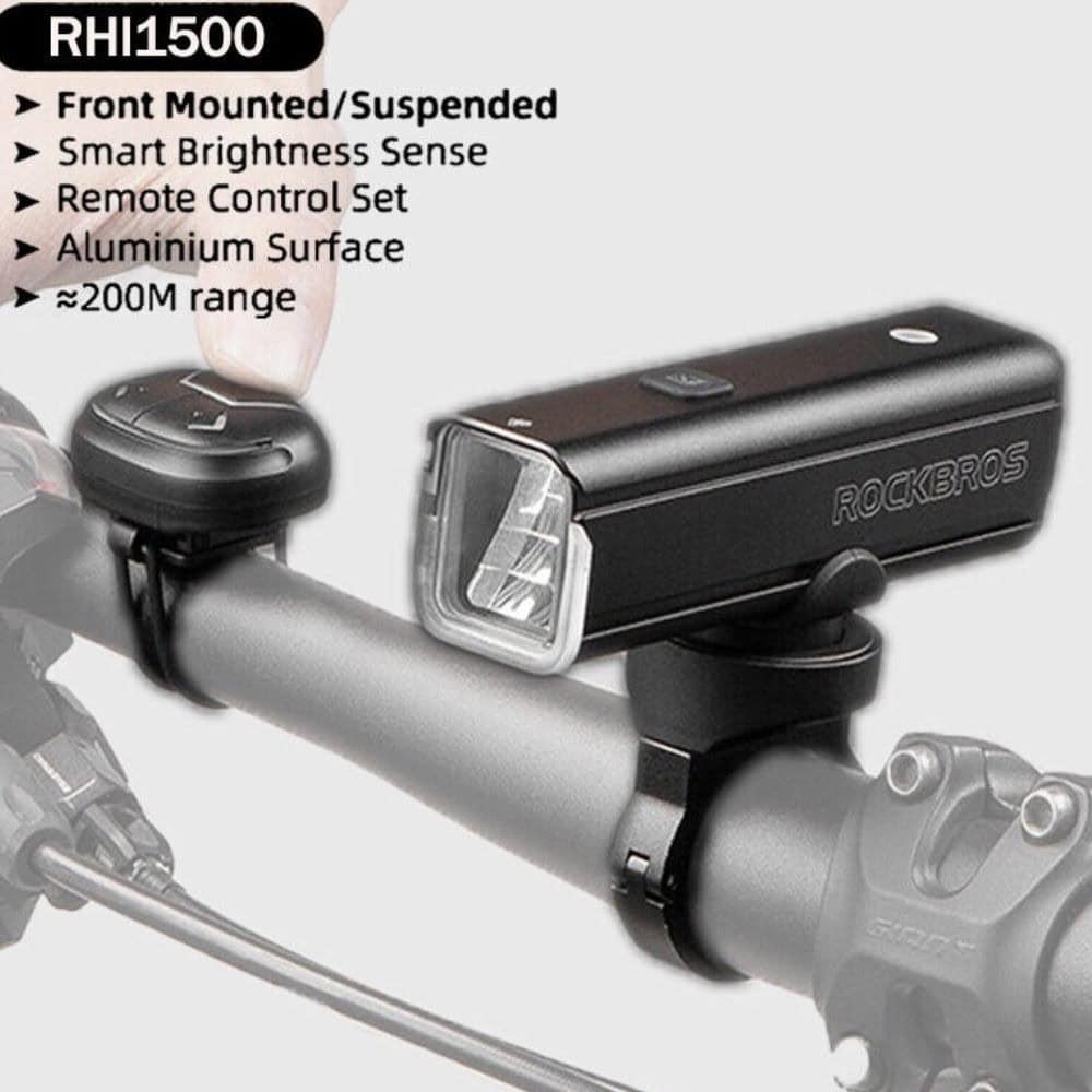 Svetlo predné ROCKBROS 1500 LM s LED diódou 20W Cree XML T6 - Svetlá - 3