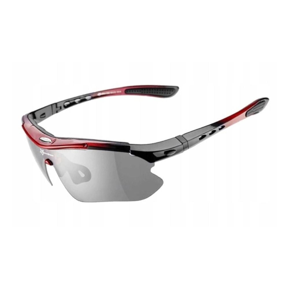 Športové fotochromatické okuliare ROCKBROS Black Red - Slnečné okuliare - 1