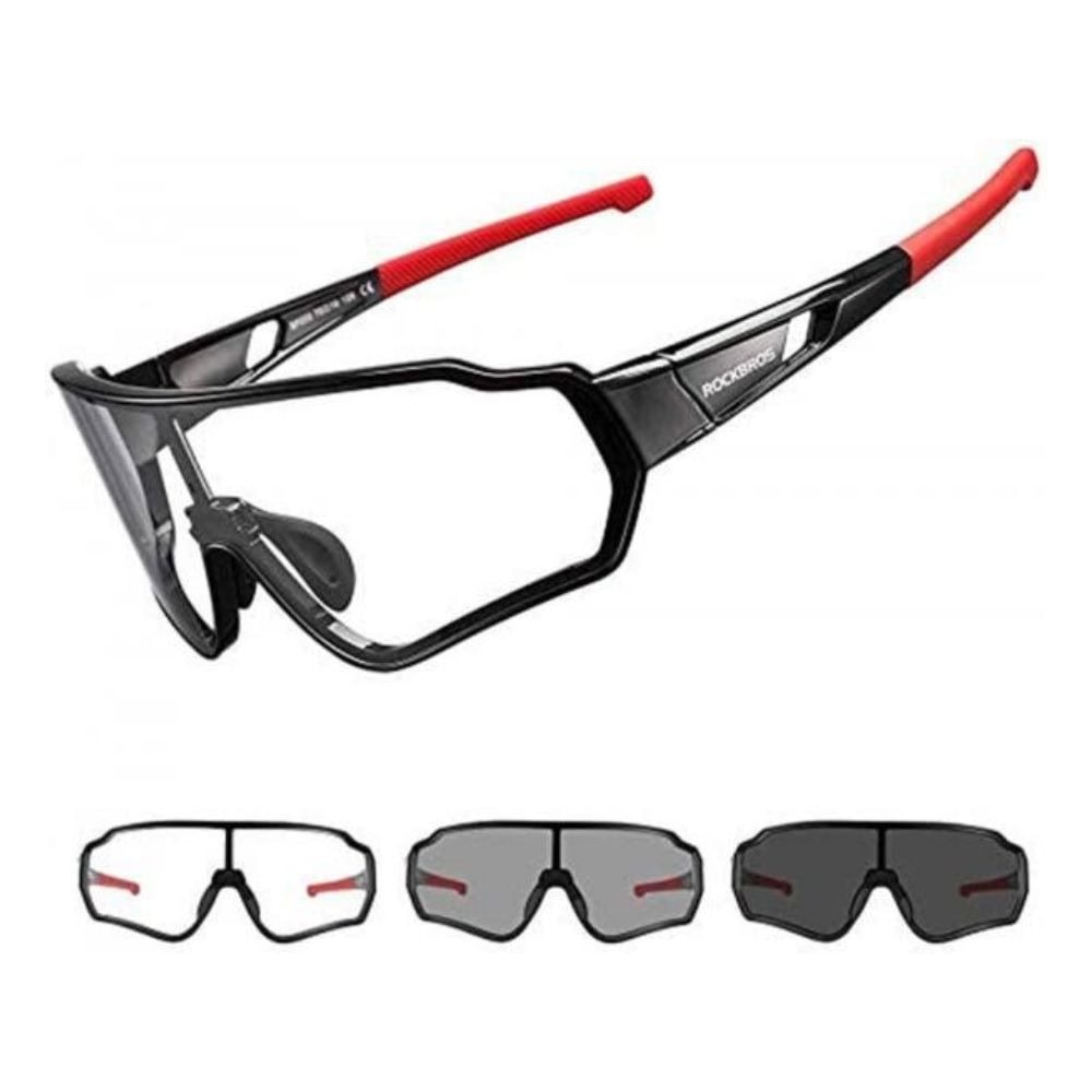 Športové fotochromatické okuliare ROCKBROS Black Red 2 - Slnečné okuliare - 2