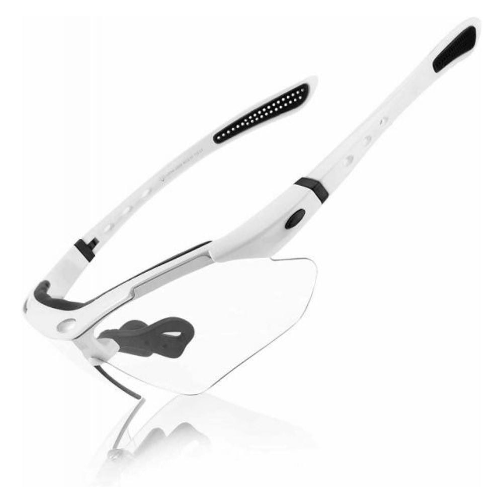 Športové fotochromatické okuliare ROCKBROS White Black - Slnečné okuliare - 2