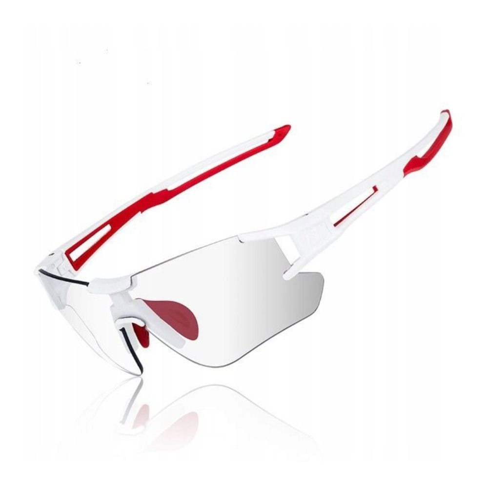 Športové fotochromatické okuliare ROCKBROS White Red - Slnečné okuliare - 2
