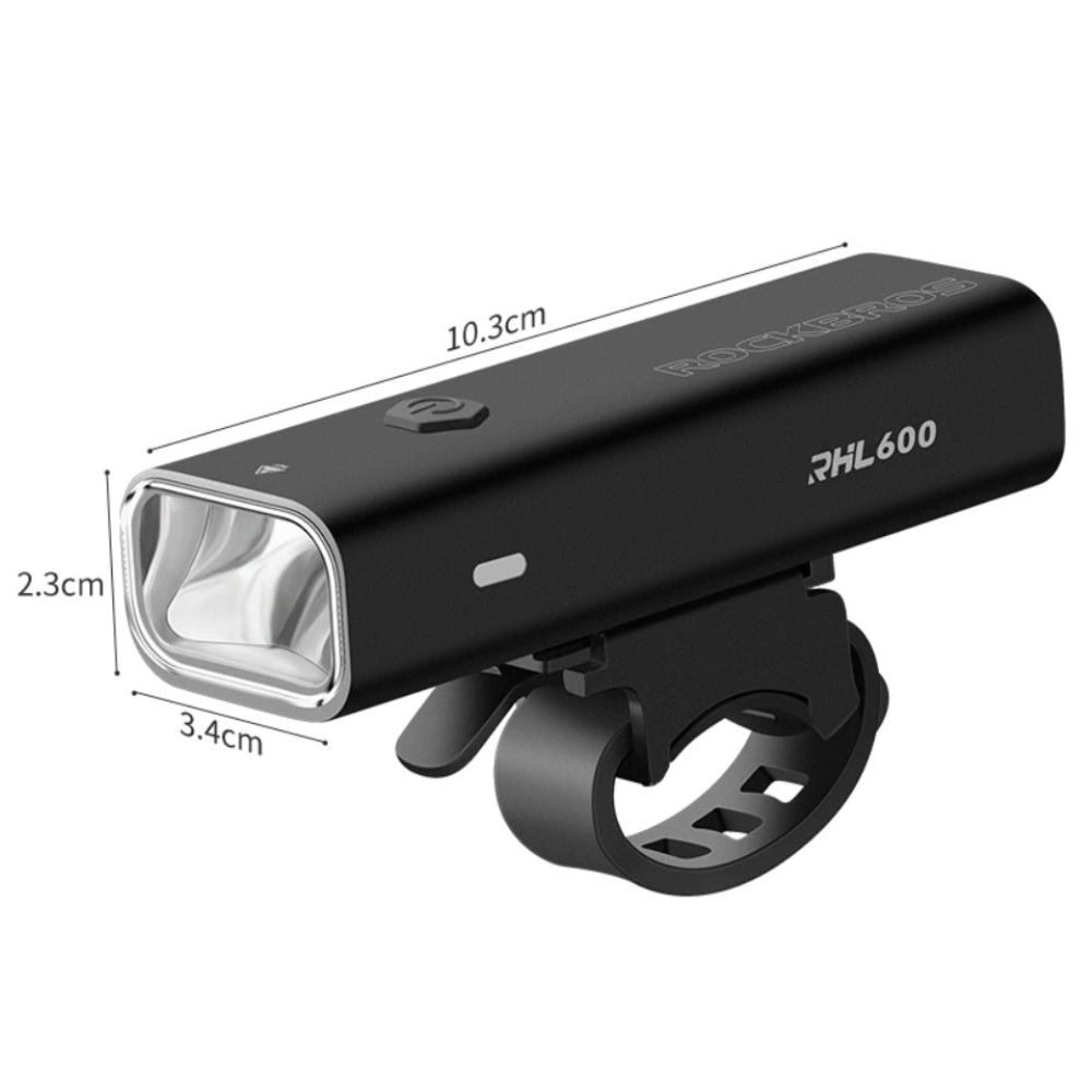 Svetlo predné ROCKBROS 600LM s USB nabíjaním - Svetlá - 2