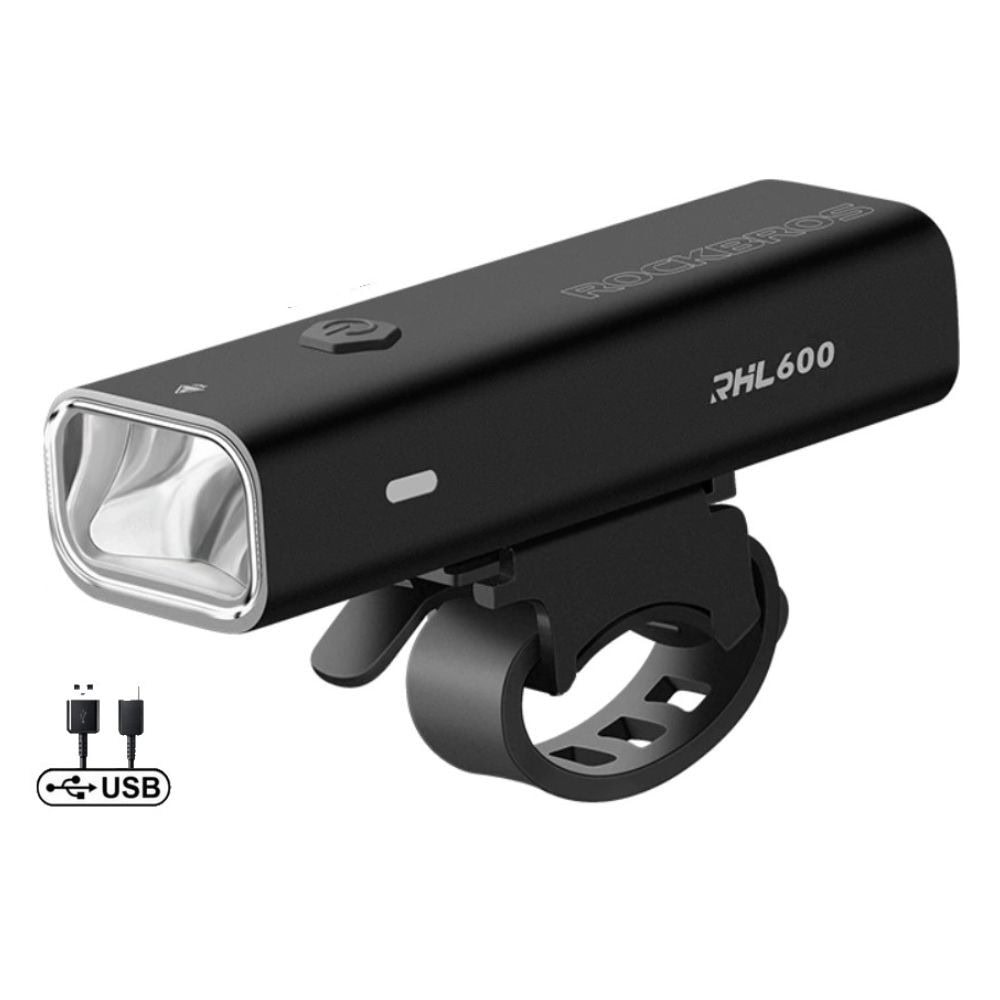 Svetlo predné ROCKBROS 600LM s USB nabíjaním - Svetlá - 1