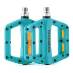 Pedál ROCKBROS Pl Lsl Flat Nylon Modrý s odrazkami