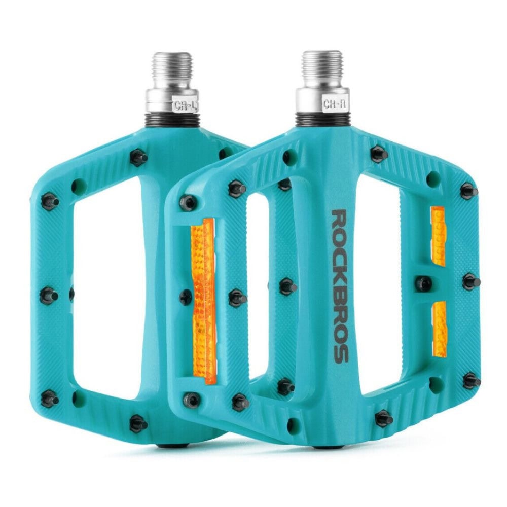 Pedál ROCKBROS Pl Lsl Flat Nylon Modrý s odrazkami - Pedále - 1