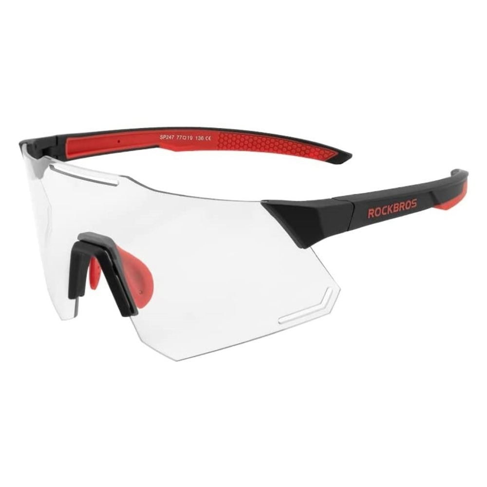 Športové fotochromatické okuliare ROCKBROS Red Black 3 - Slnečné okuliare - 1
