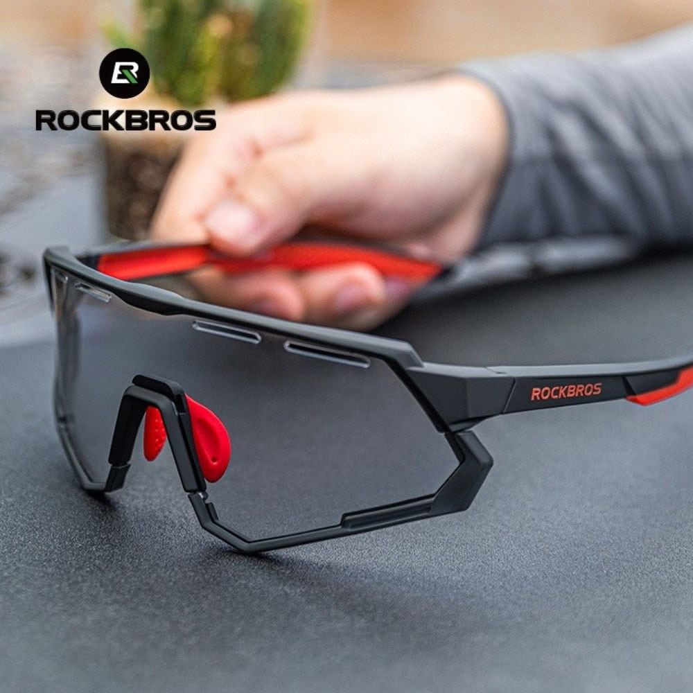 Športové fotochromatické okuliare ROCKBROS Red Black 5 - Slnečné okuliare - 2
