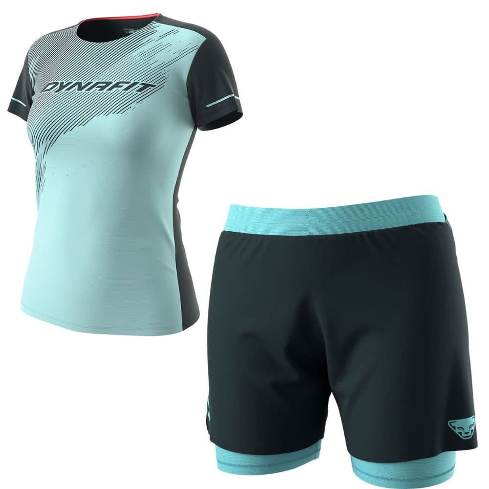 Komplet DYNAFIT Alpine Shirt W Marine Blue + Alpine Pro 2/1 Shorts W Blueberry Marine Blue - SETY - Letné oblečenie - 1