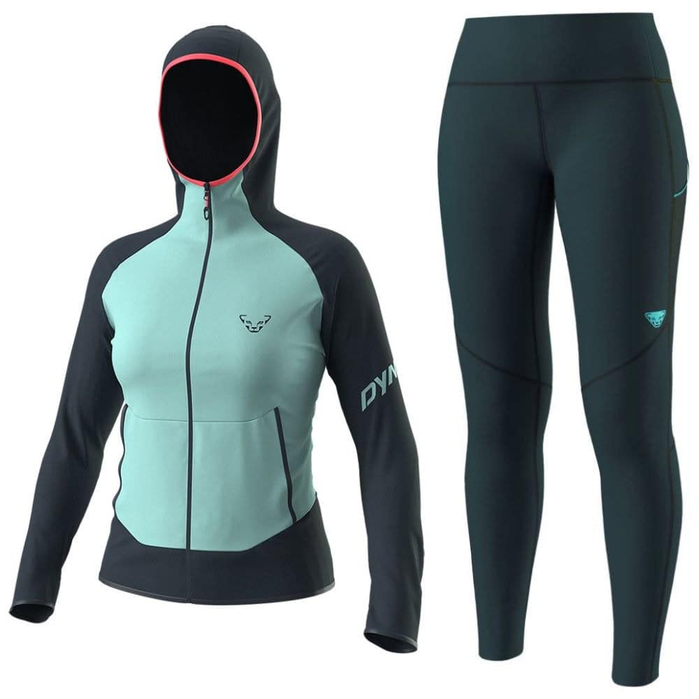 Komplet DYNAFIT Transalper Light Polartec® Hooded W Marine Blue + Ultra Tights W Blueberry - SETY - Turistické oblečenie - 1
