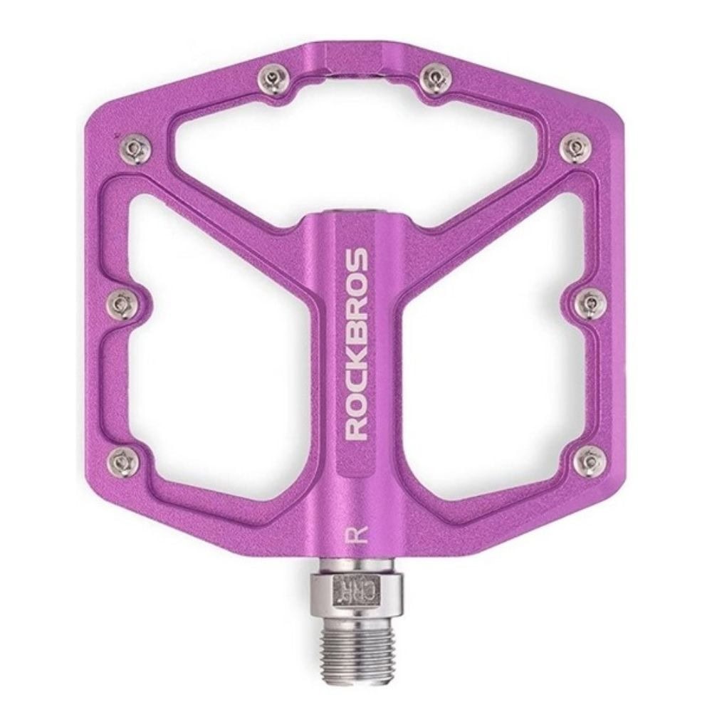 Pedále ROCKBROS Pl Lsl Flat Al vo farbe purpurovej - Pedále - 1