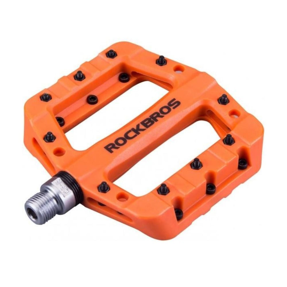 Pedále ROCKBROS Pl Lsl Flat Nylon v oranžovej farbe - Pedále - 1